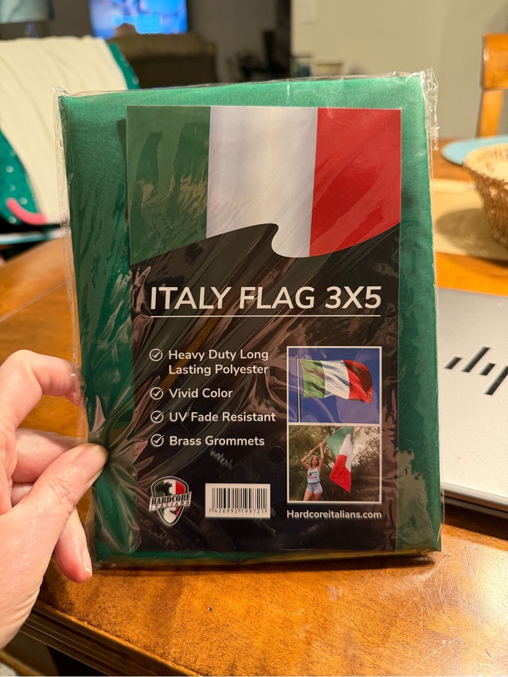 Italy Flag 3x5 Polyester Flag - Green/White/Red